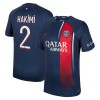 Original Fußballtrikot Paris Saint-Germain 2023-24 Hakimi 2 Heimtrikot Für Herren